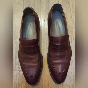 MAGNANNI 11333 MEN\'S BURNISHED BROWN LEATHER PENNY LOAFERS SIZE 8.5 M MADE SPAIN Magnanni | Shoes | Magnanni 1333 Mens Burnished Brown  main image 4